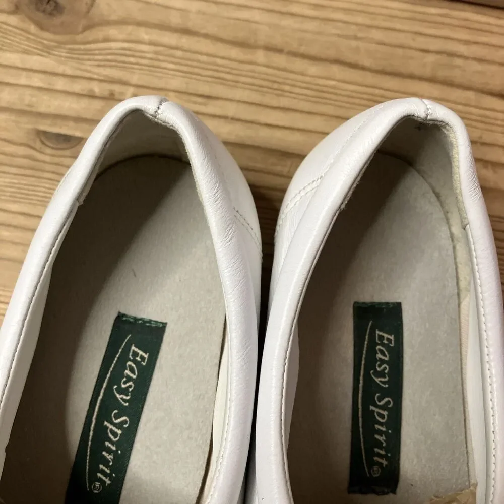 Easy Spirit Anti-Gravity IQ Motion Leather Shoes Women’s Size 7.5 White Comfy